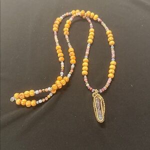 Amethyst beautifully wrapped necklace